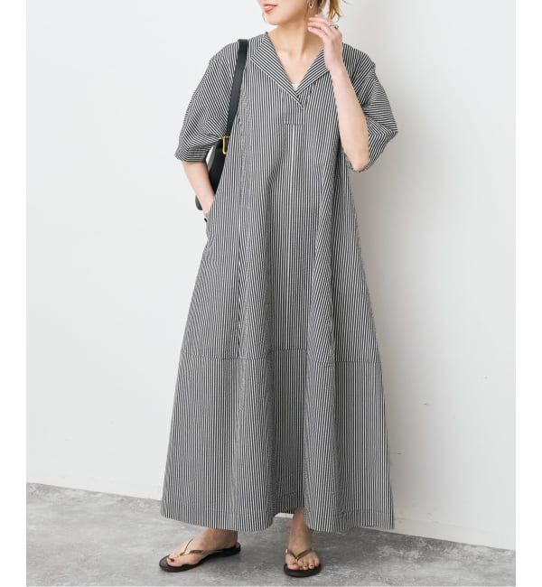 Spick and Span「《予約》パフスリーブサッカードレス」|ワンピース|