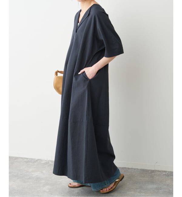 Spick and Span「《予約》パフスリーブサッカードレス」|ワンピース|