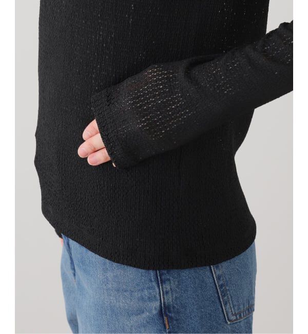 FRAMeWORK「ストレッチレースヘンリーカットソー」|Tシャツ・カットソー|