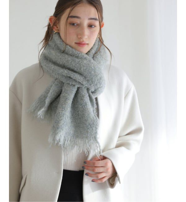  「【洗える】La Totalite ブークレーメランジマフラー」|マフラー|