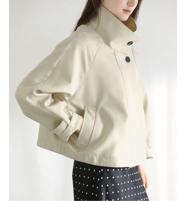  「【洗える】スタンドカラーライトショートブルゾン」|その他|