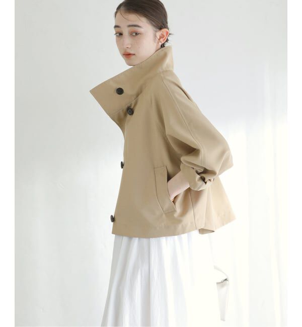  「【洗える】スタンドカラーライトショートブルゾン」|その他|