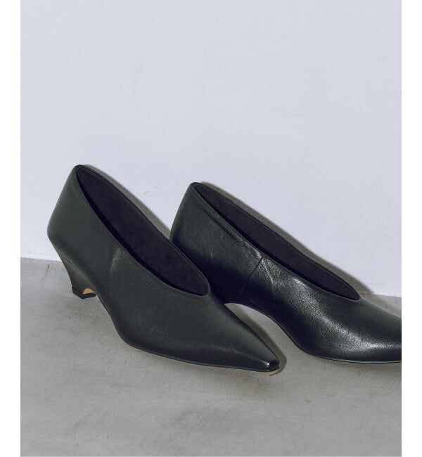 GRISE「《追加》GRISE5cmポインテッドレザーソフトウェッジパンプス」|パンプス|