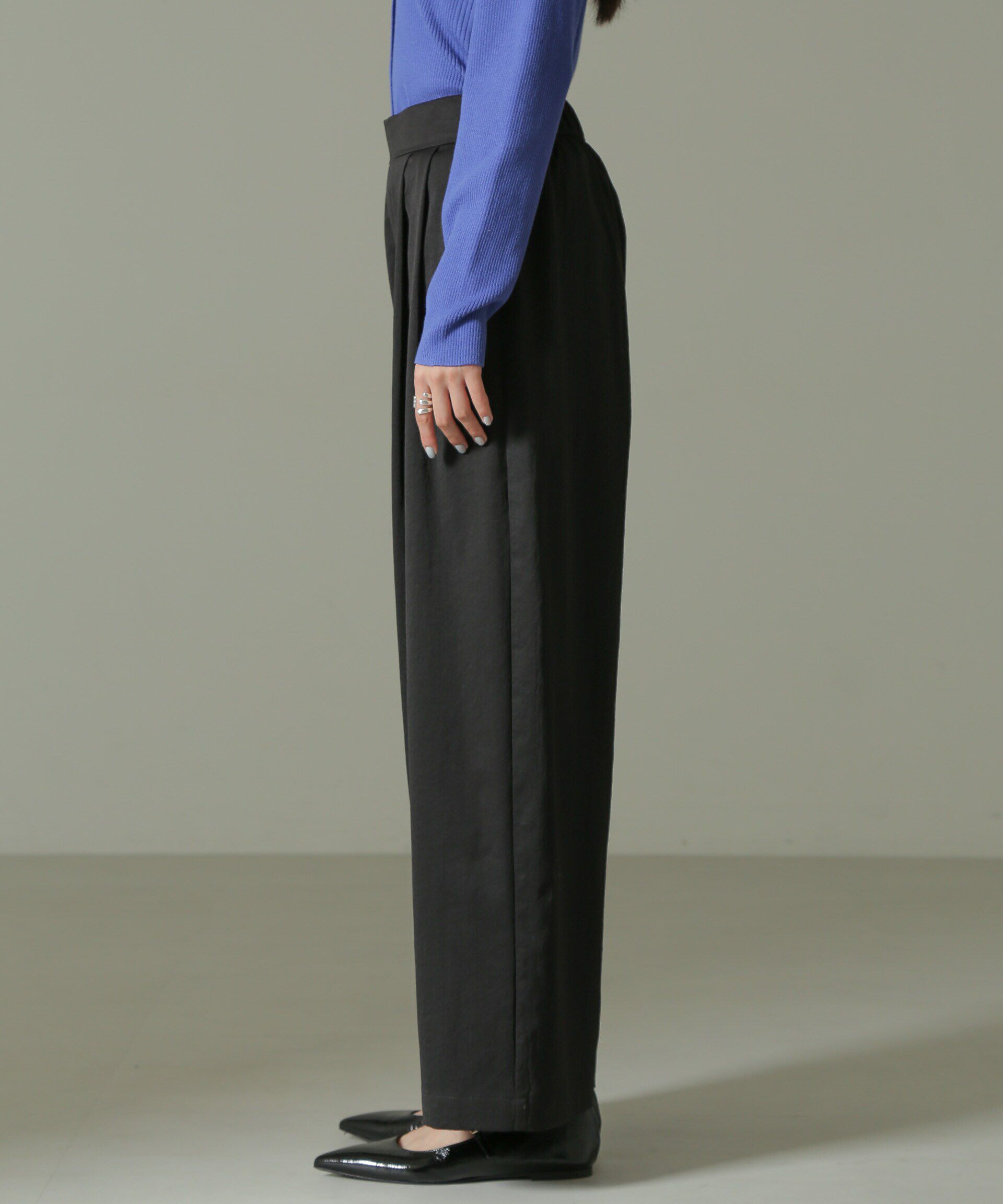 nano･universe「ツータックワイドパンツ」|チノ|