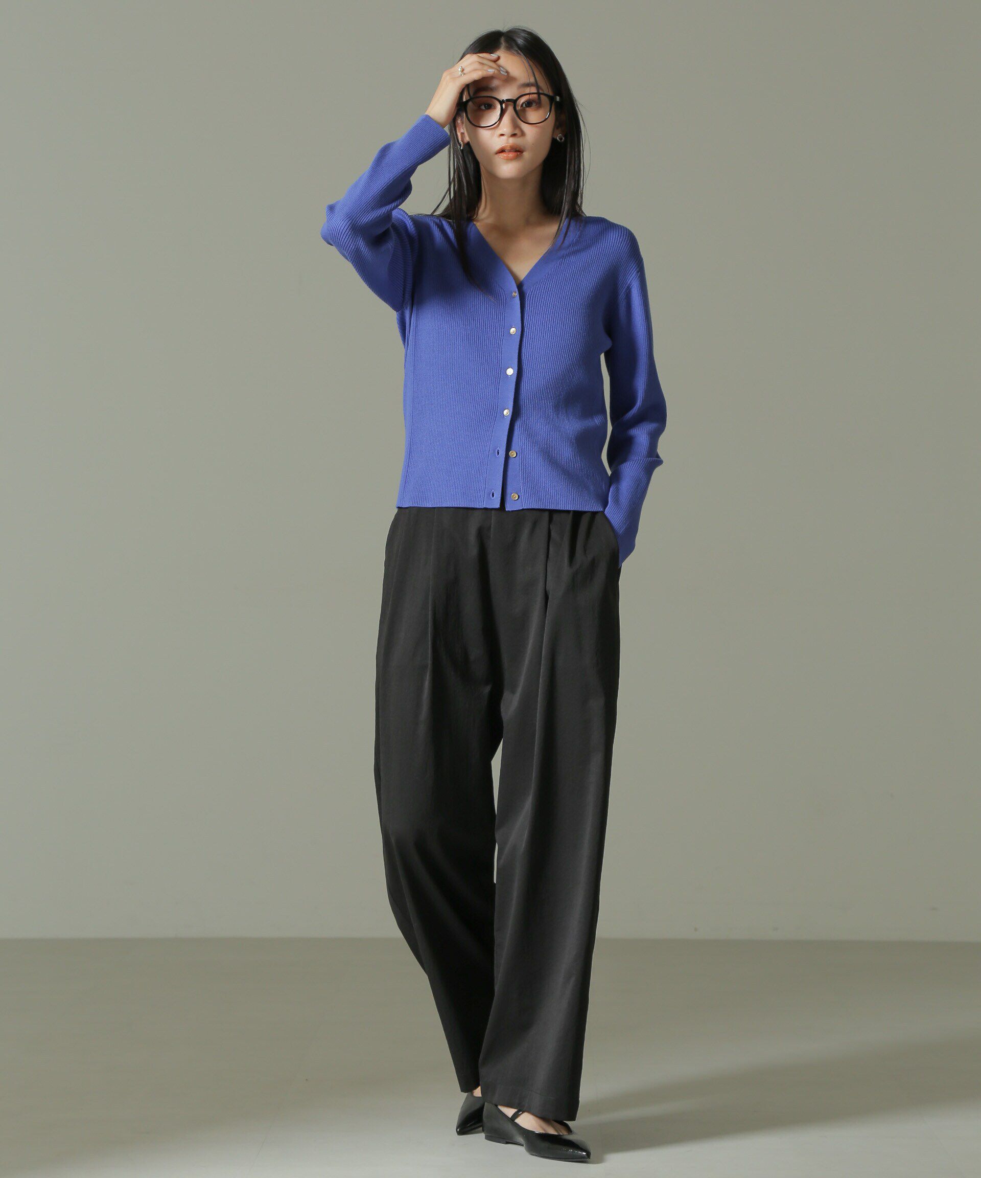 nano･universe「ツータックワイドパンツ」|チノ|