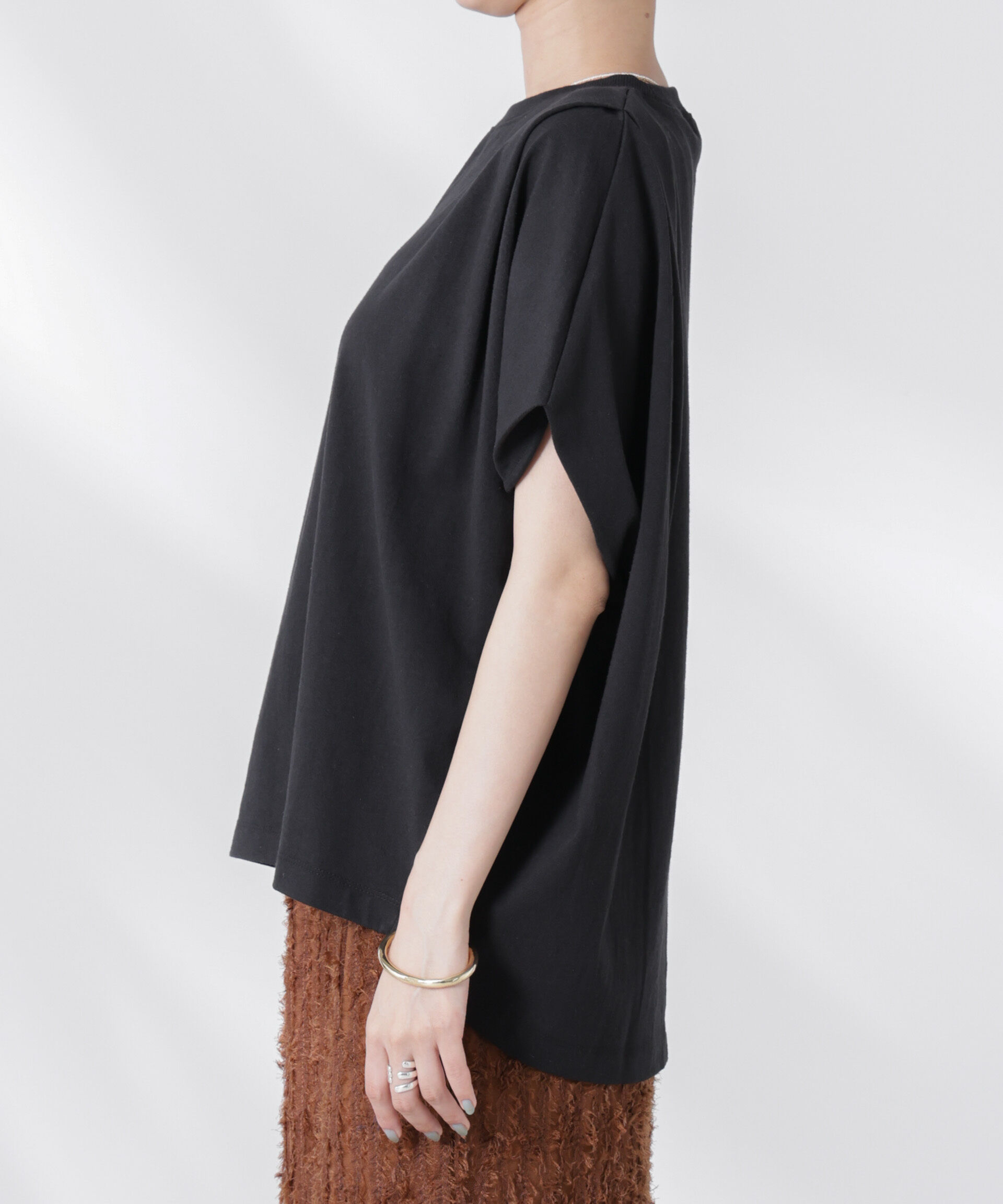 nano･universe「変形スリーブカットトップス」|Tシャツ・カットソー|