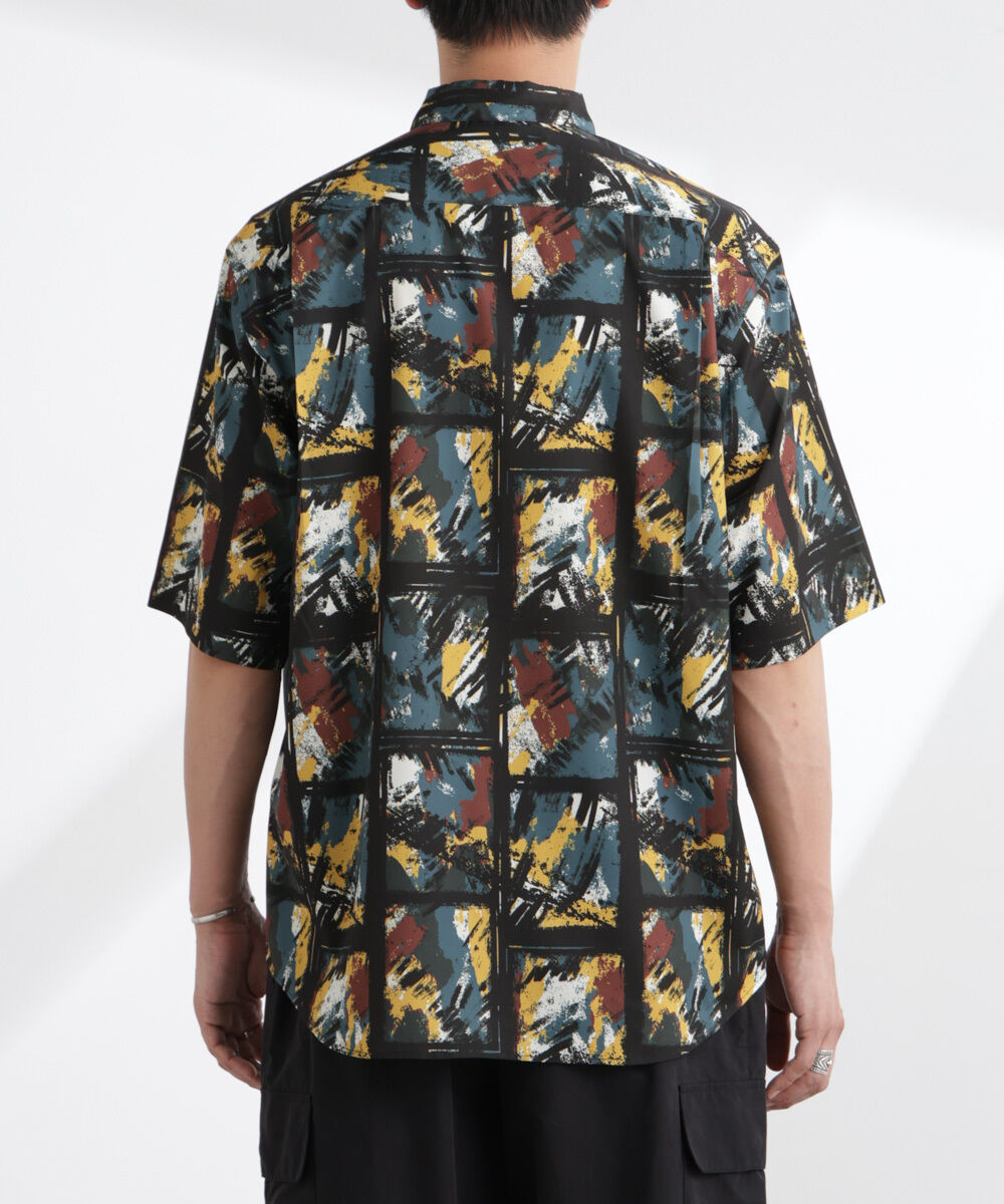 nano･universe「アート柄シャツ 半袖」|シャツ・ブラウス|