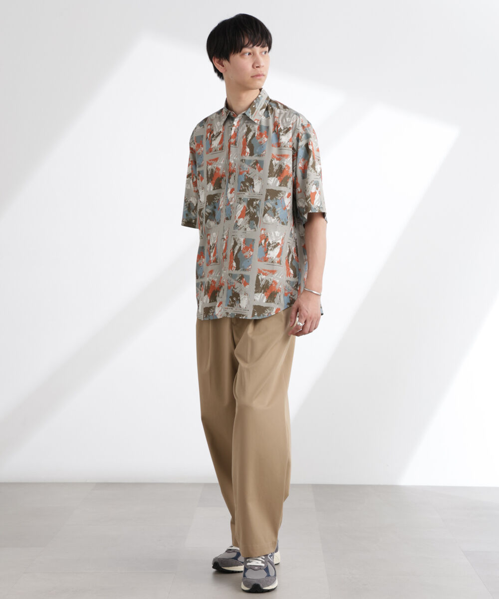 nano･universe「アート柄シャツ 半袖」|シャツ・ブラウス|