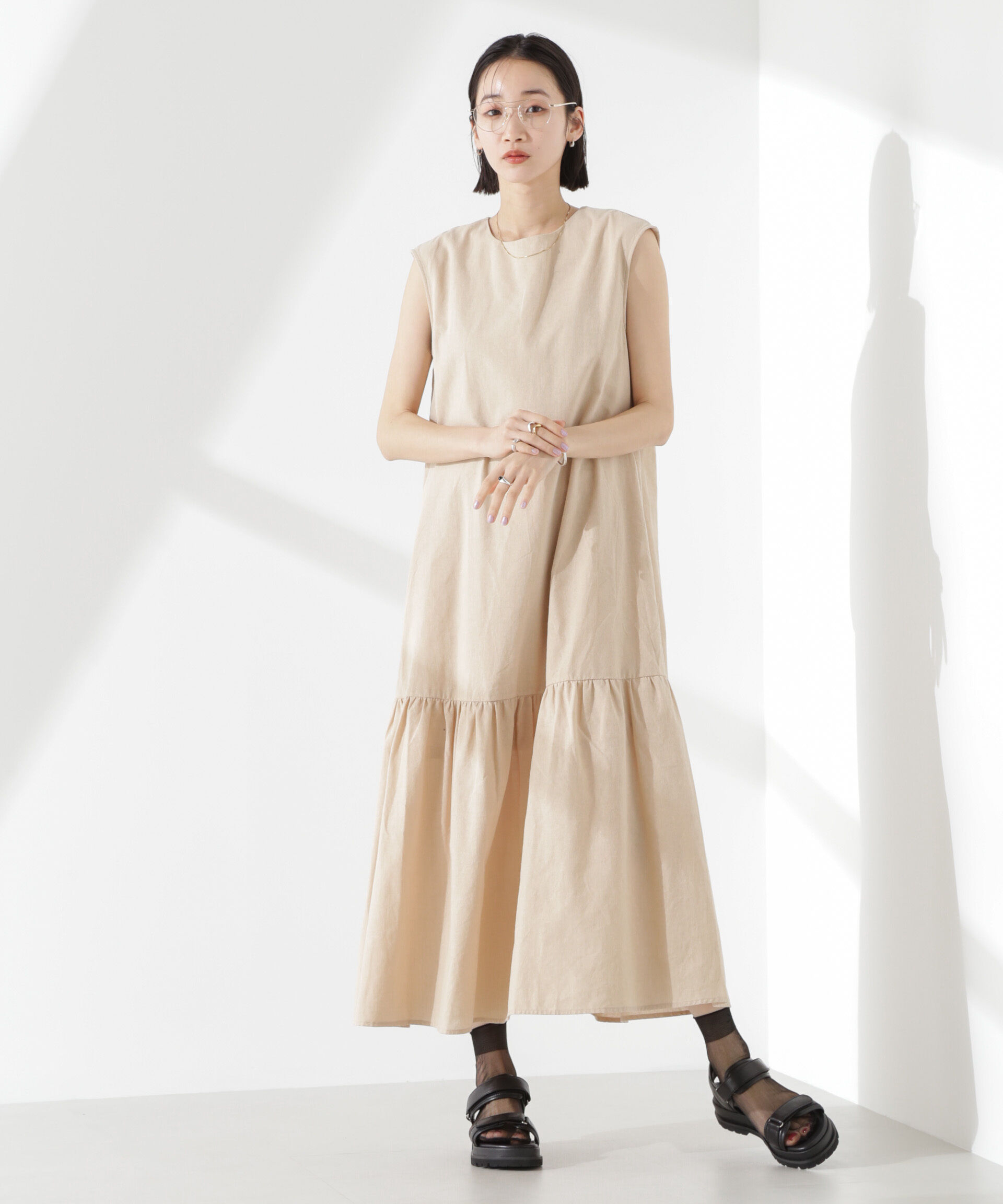 nano･universe「綿麻COOLMAXワンピース」|ワンピース|