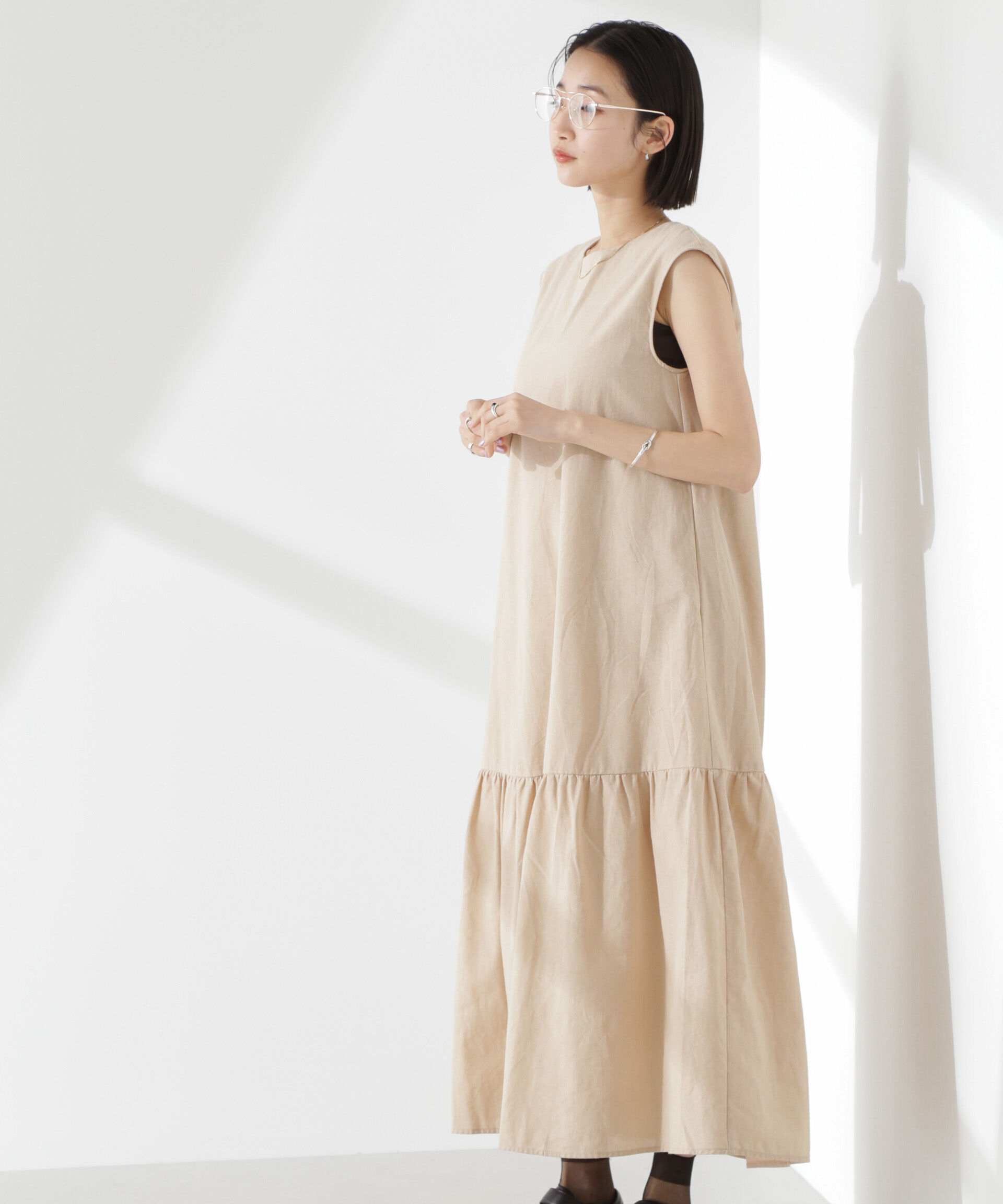 nano･universe「綿麻COOLMAXワンピース」|ワンピース|
