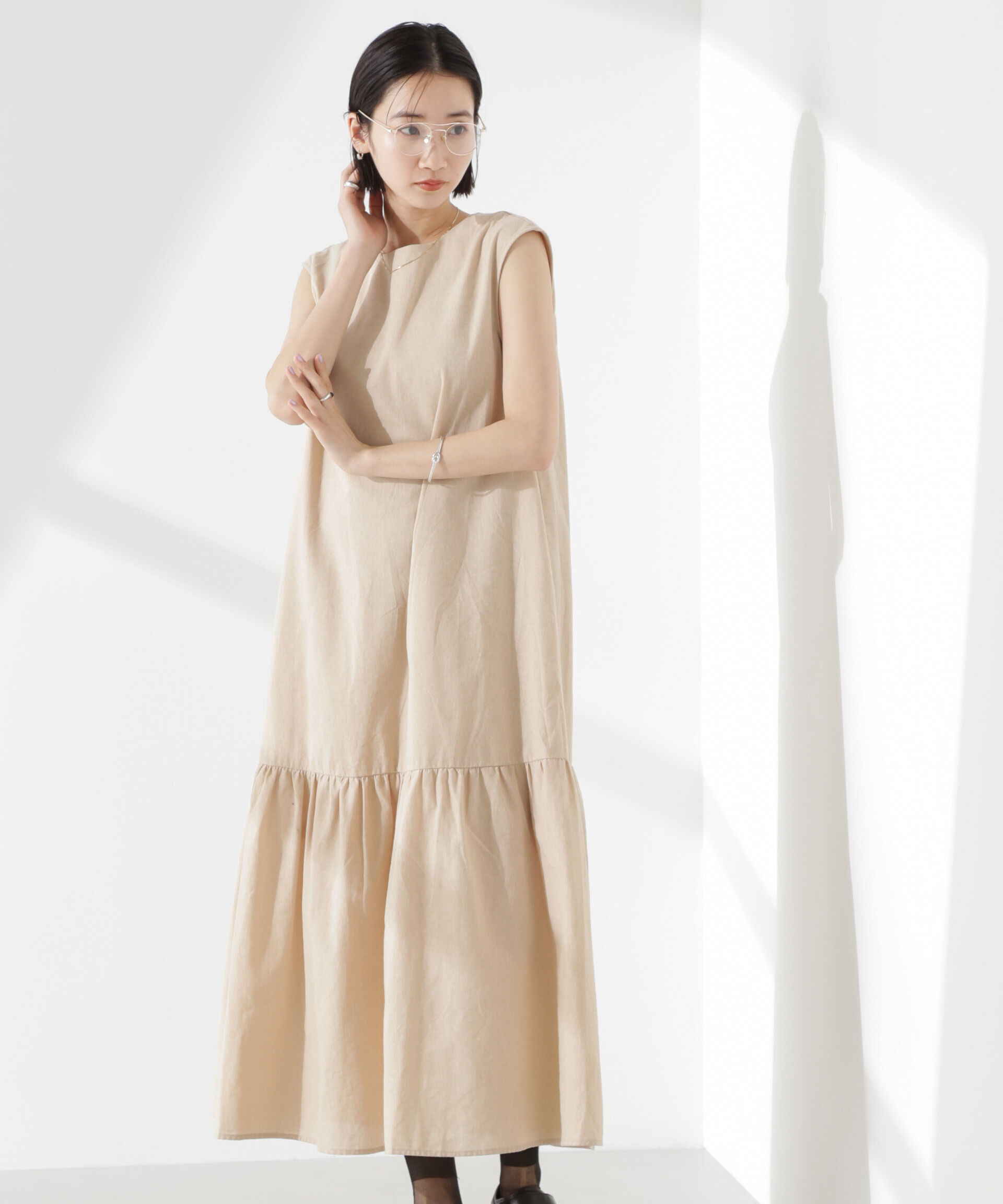 nano･universe「綿麻COOLMAXワンピース」|ワンピース|