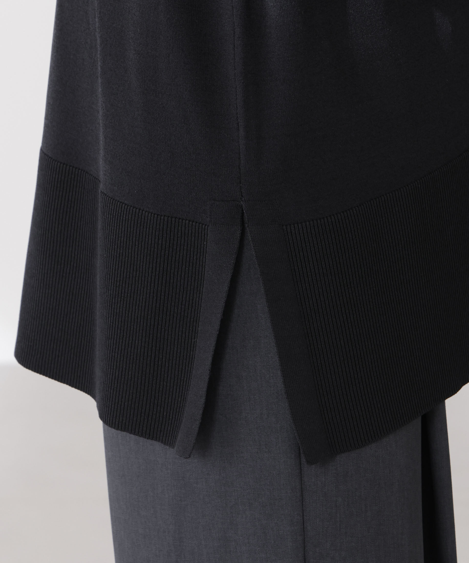 nano･universe「多機能強撚前後2wayフレンチスリーブニット」|ニット・セーター|