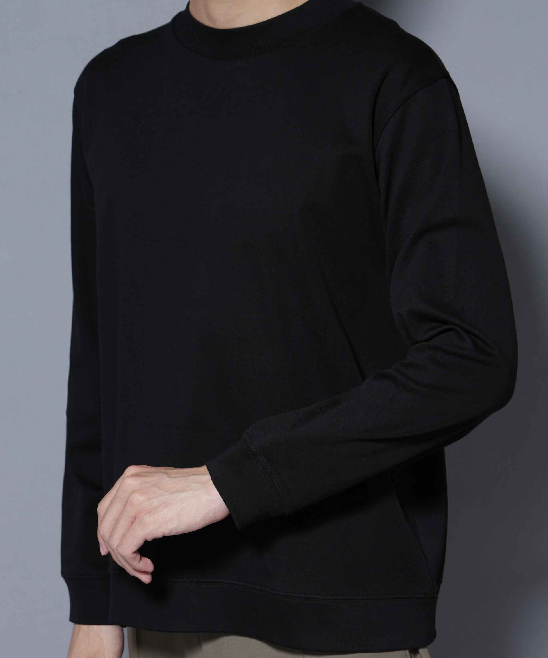 nano･universe「「FORMAL JERSEY」モックネックカットソー長袖」|Tシャツ・カットソー|