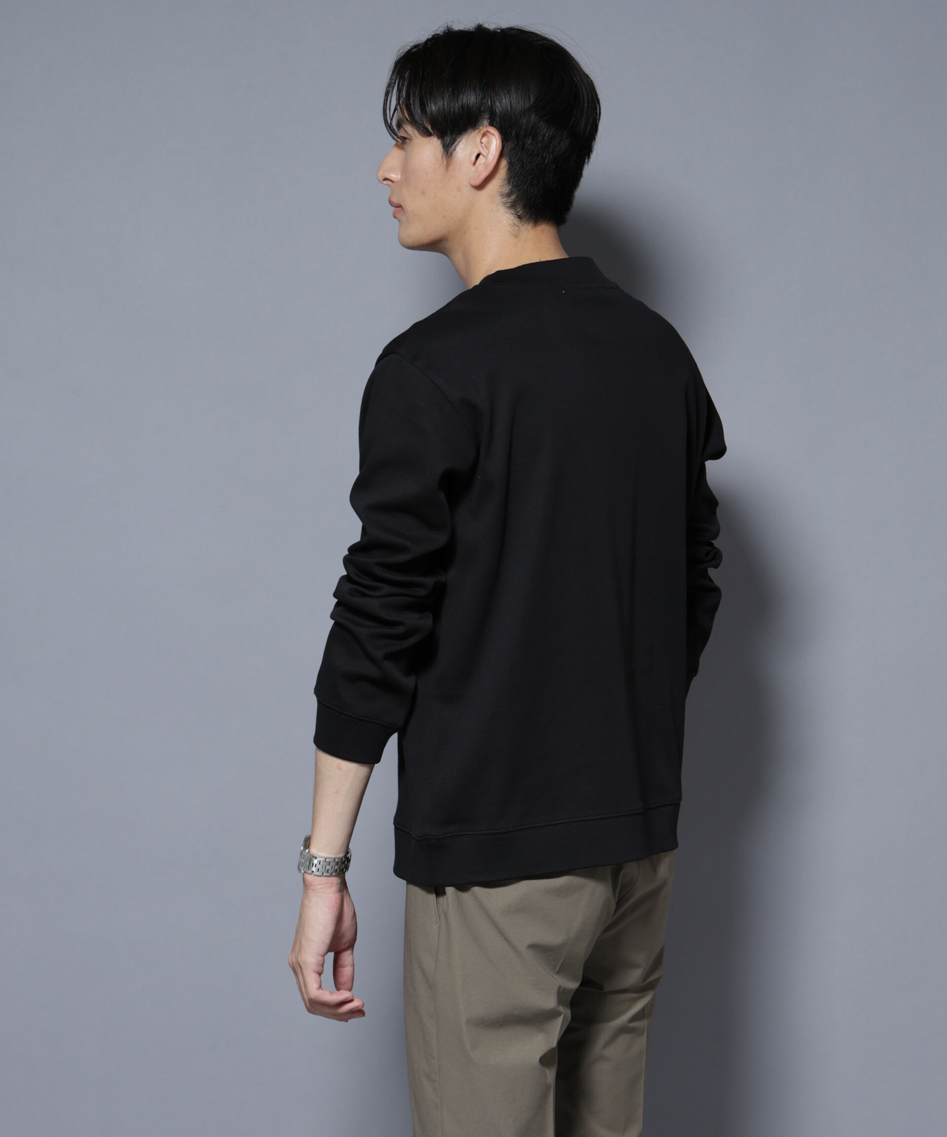 nano･universe「「FORMAL JERSEY」モックネックカットソー長袖」|Tシャツ・カットソー|