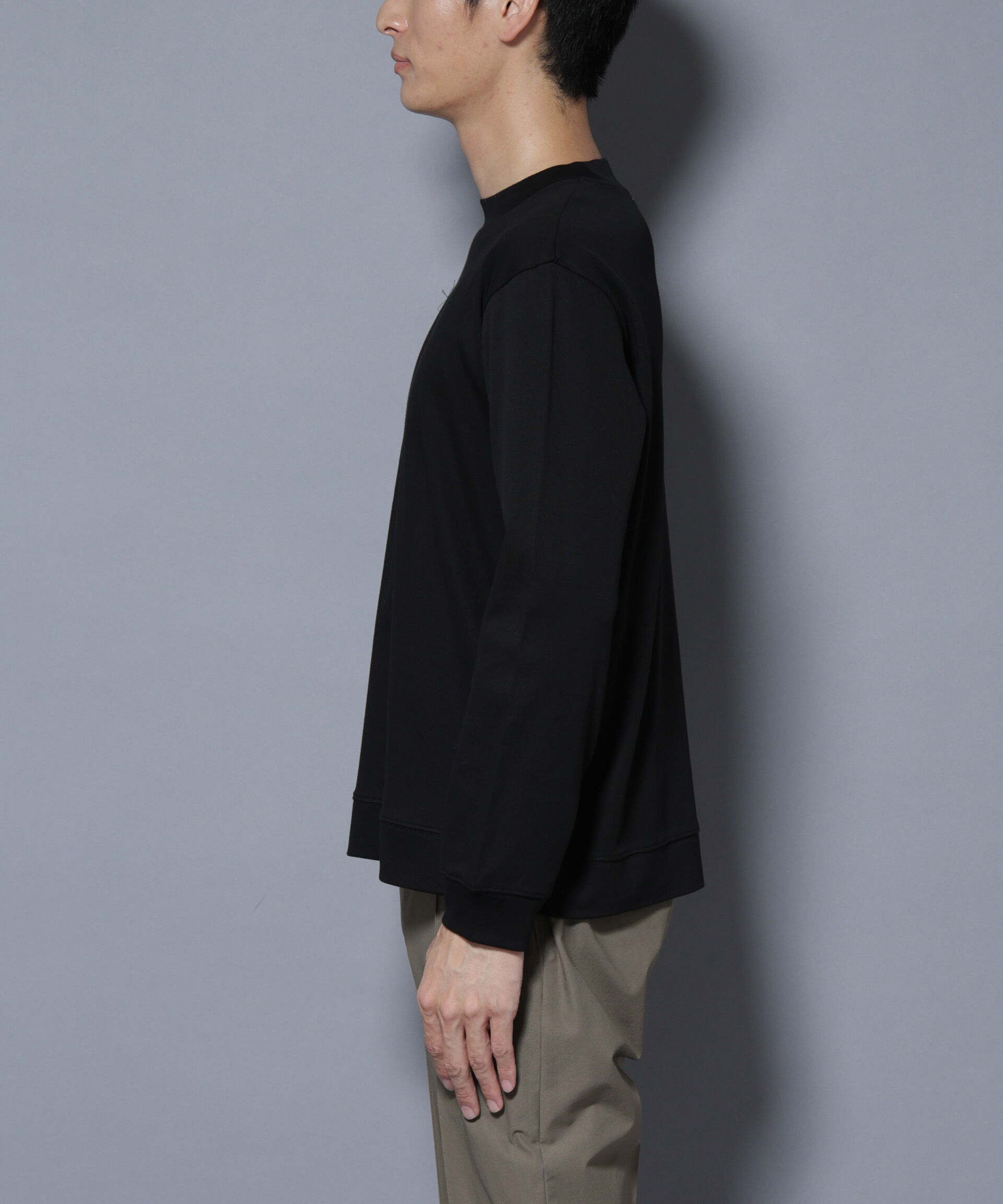 nano･universe「「FORMAL JERSEY」モックネックカットソー長袖」|Tシャツ・カットソー|