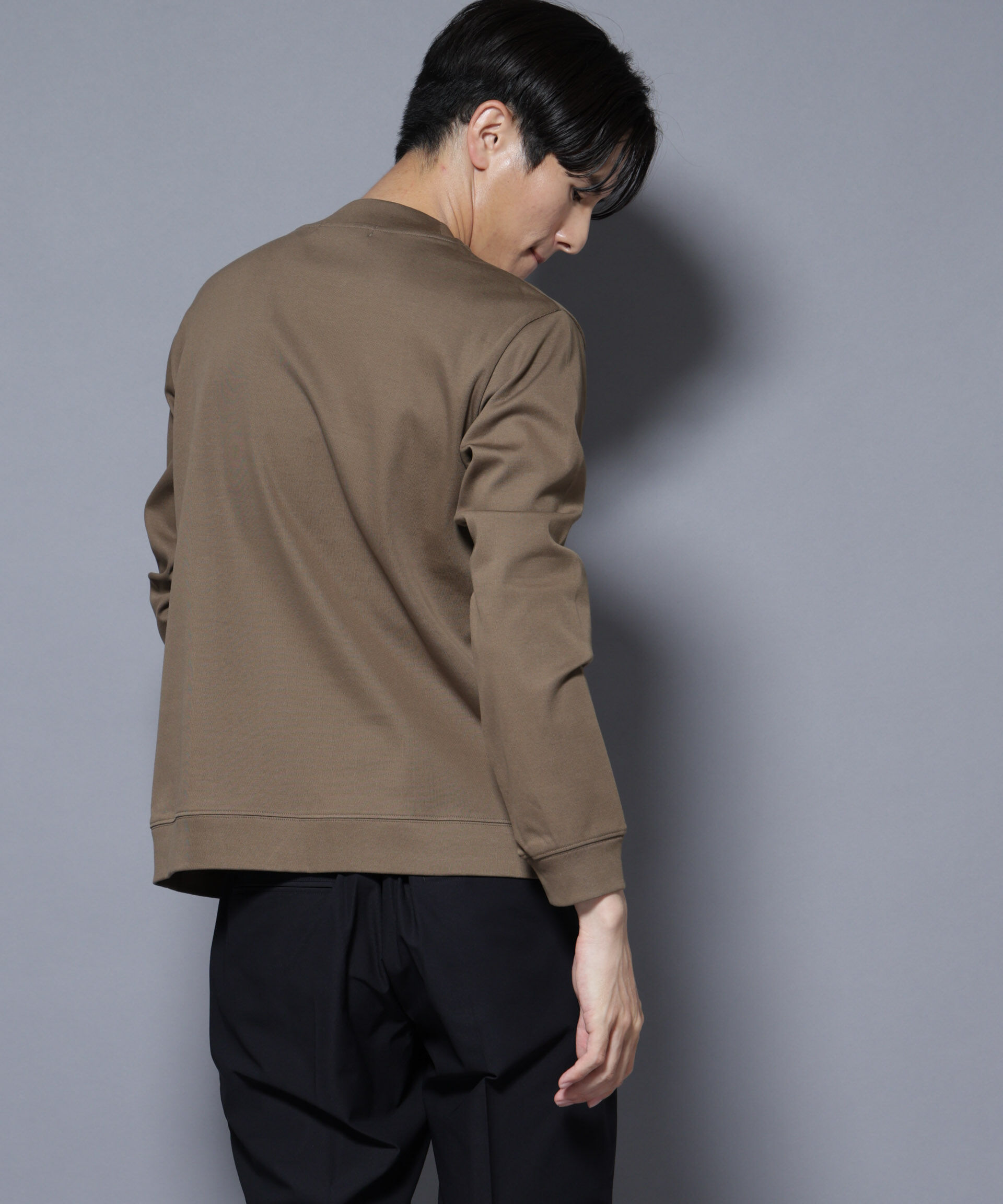 nano･universe「「FORMAL JERSEY」モックネックカットソー長袖」|Tシャツ・カットソー|