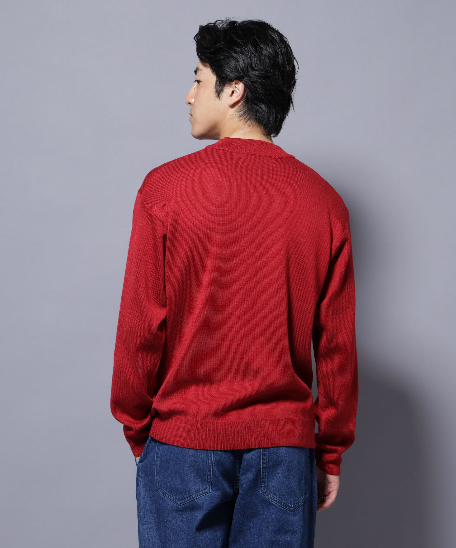 nano･universe「タスマニアウールミックス ミラノリブリラックスモックネックニット」|ニット・セーター|