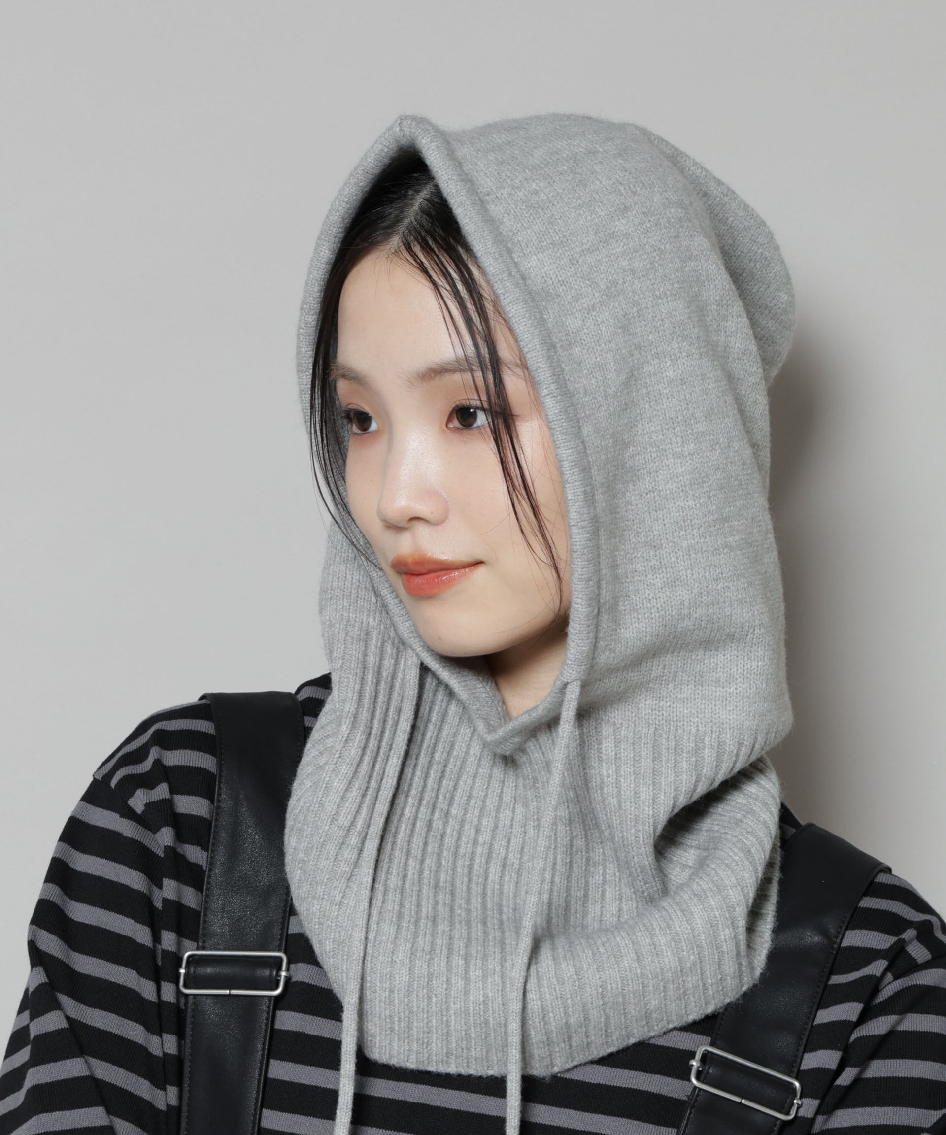 nano･universe「バラクラバ」|マフラー|L.グレー1