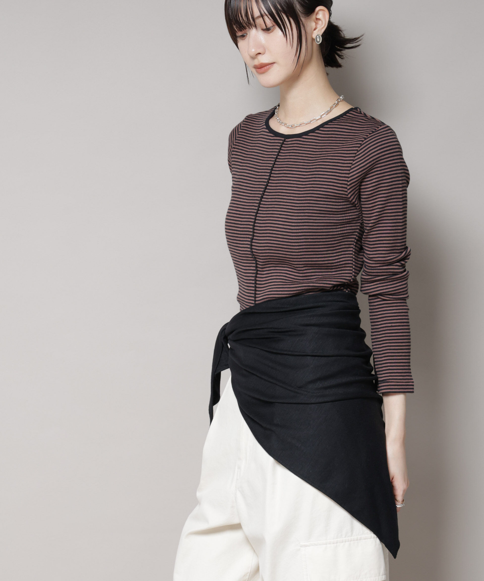 nano･universe「La Maison de Lyllis/KERCHIEF ウールジャージースカーフ」|マフラー|