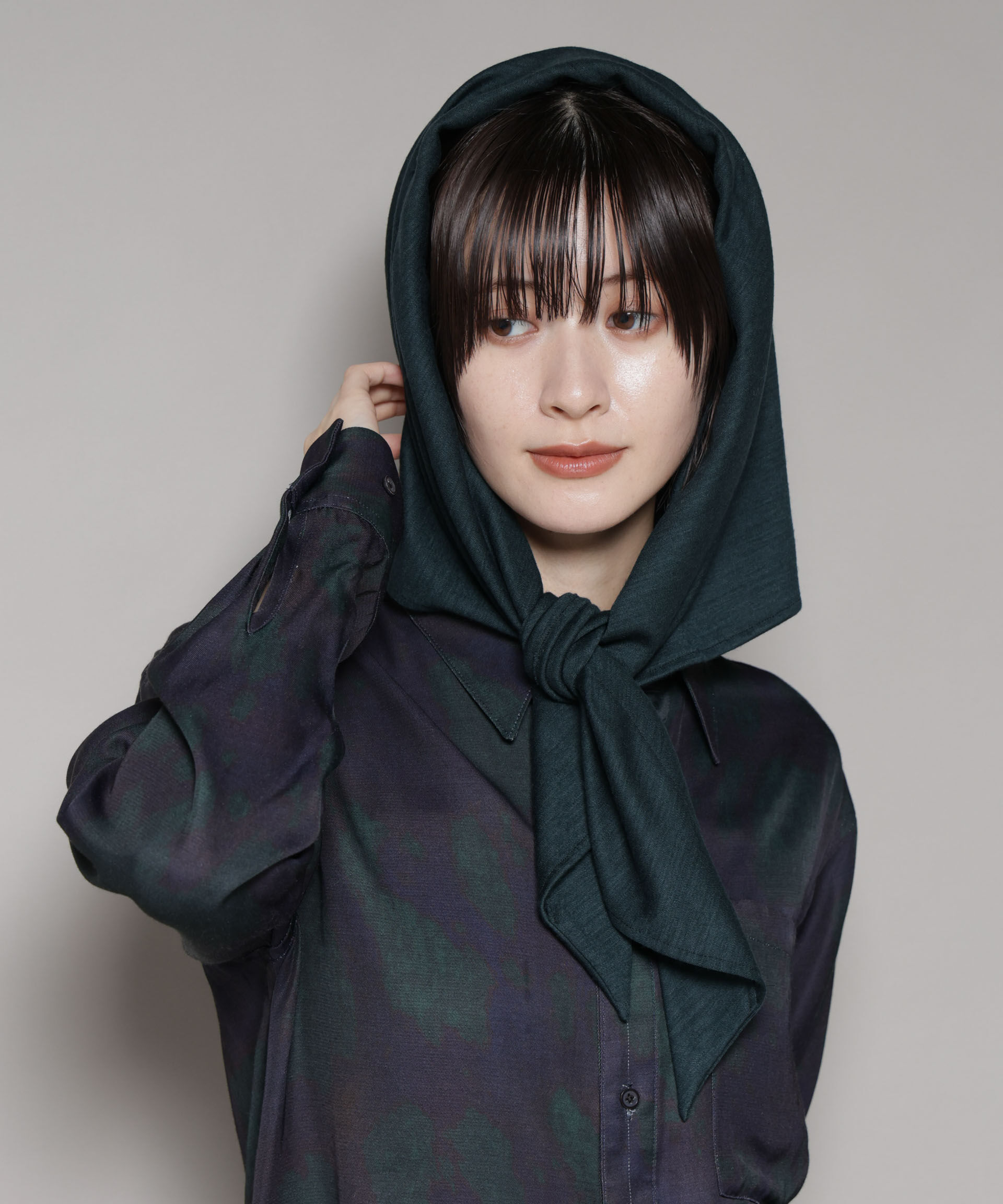 nano･universe「La Maison de Lyllis/KERCHIEF ウールジャージースカーフ」|マフラー|