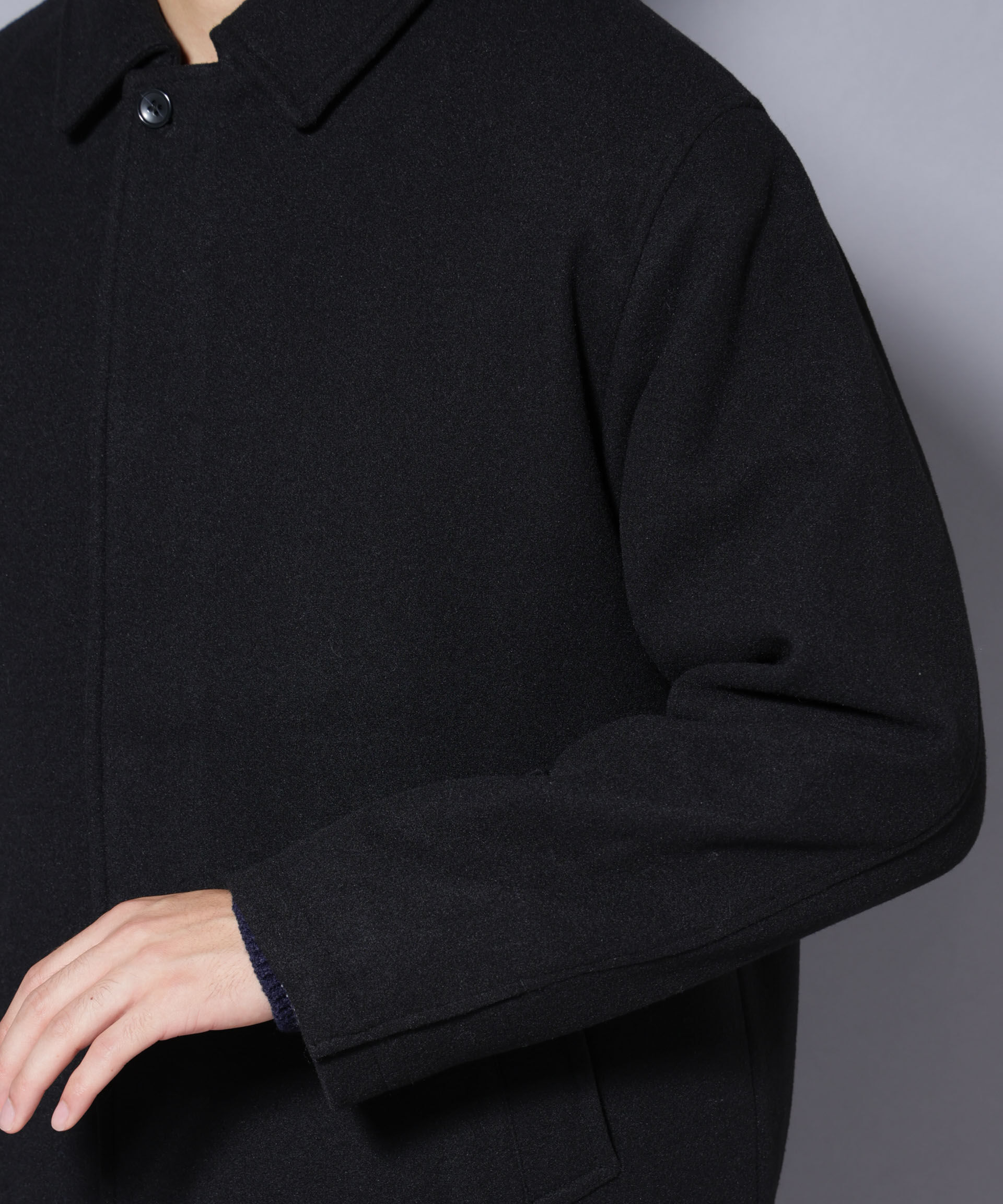 nano･universe「テックメルトンショートブルゾン」|ブルゾン・スタジャン|