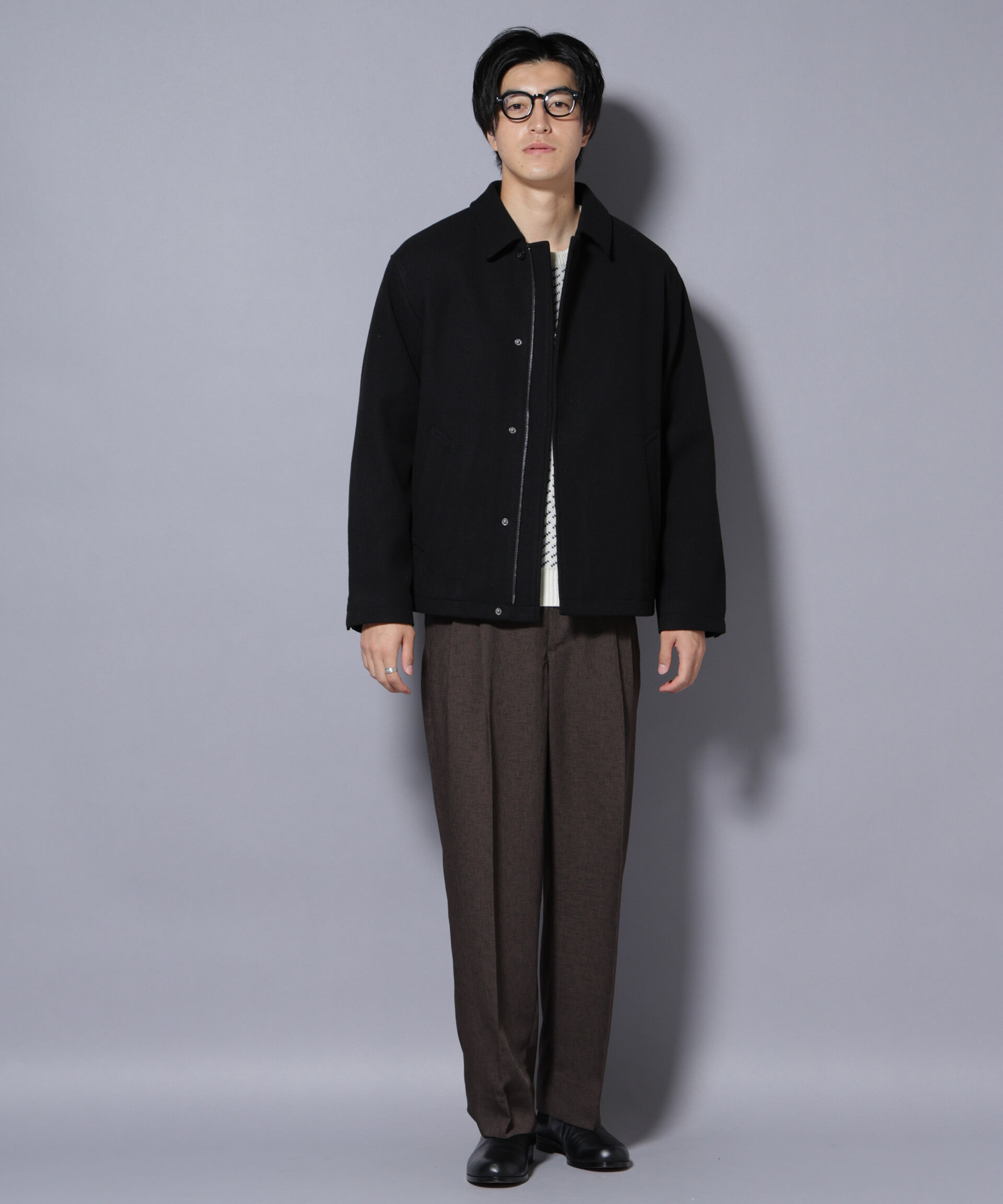 nano･universe「テックメルトンショートブルゾン」|ブルゾン・スタジャン|