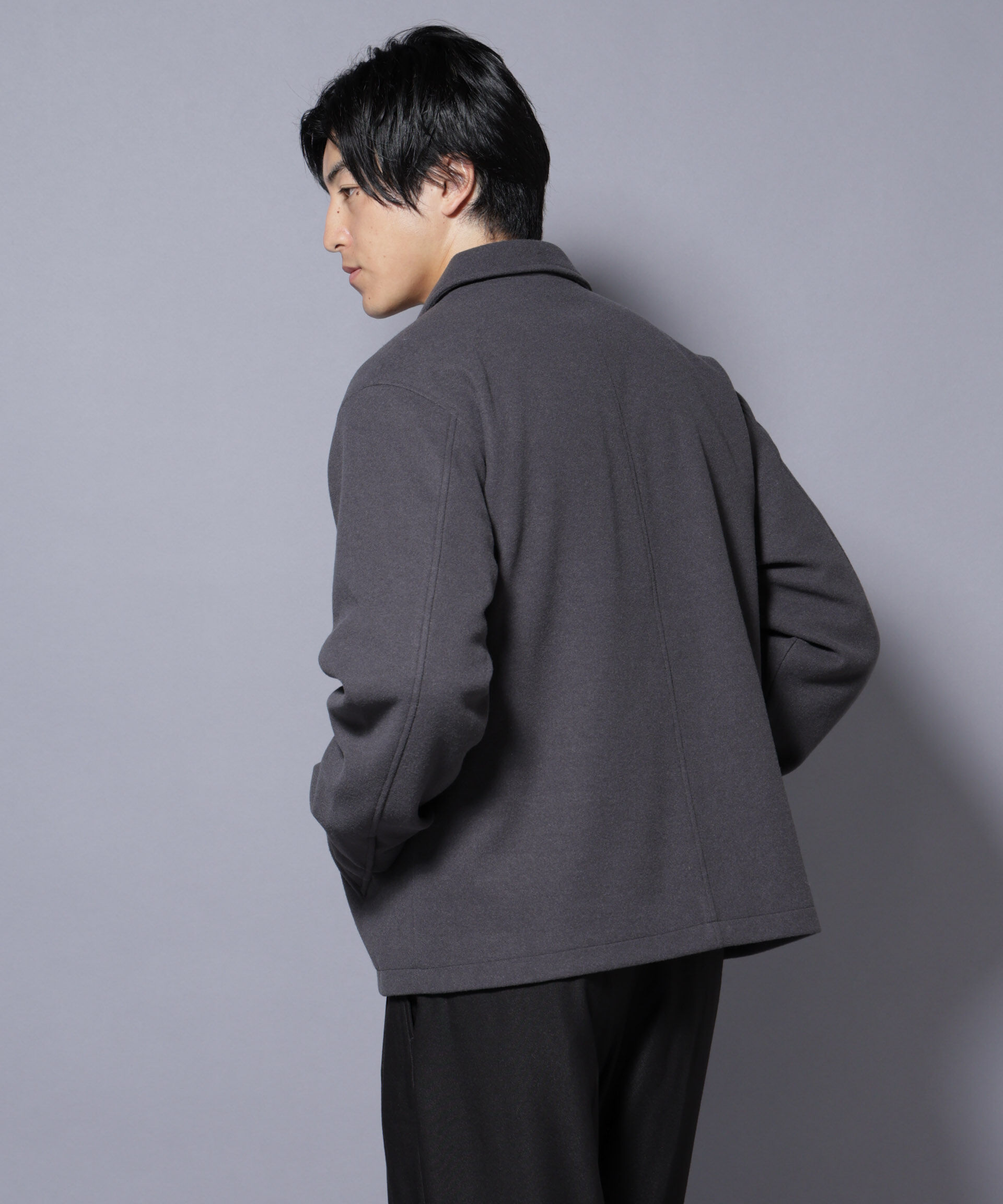 nano･universe「テックメルトンショートブルゾン」|ブルゾン・スタジャン|