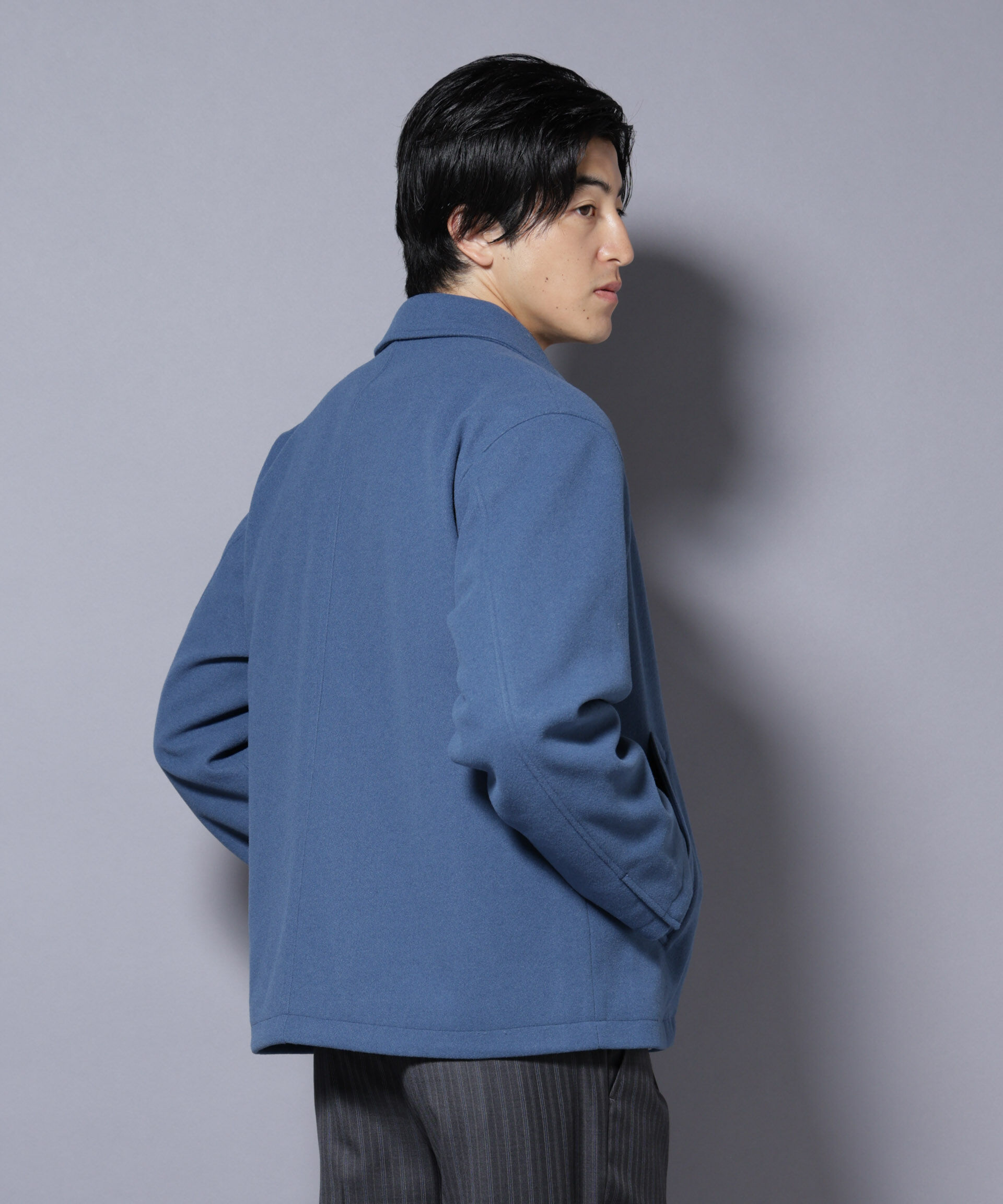 nano･universe「テックメルトンショートブルゾン」|ブルゾン・スタジャン|