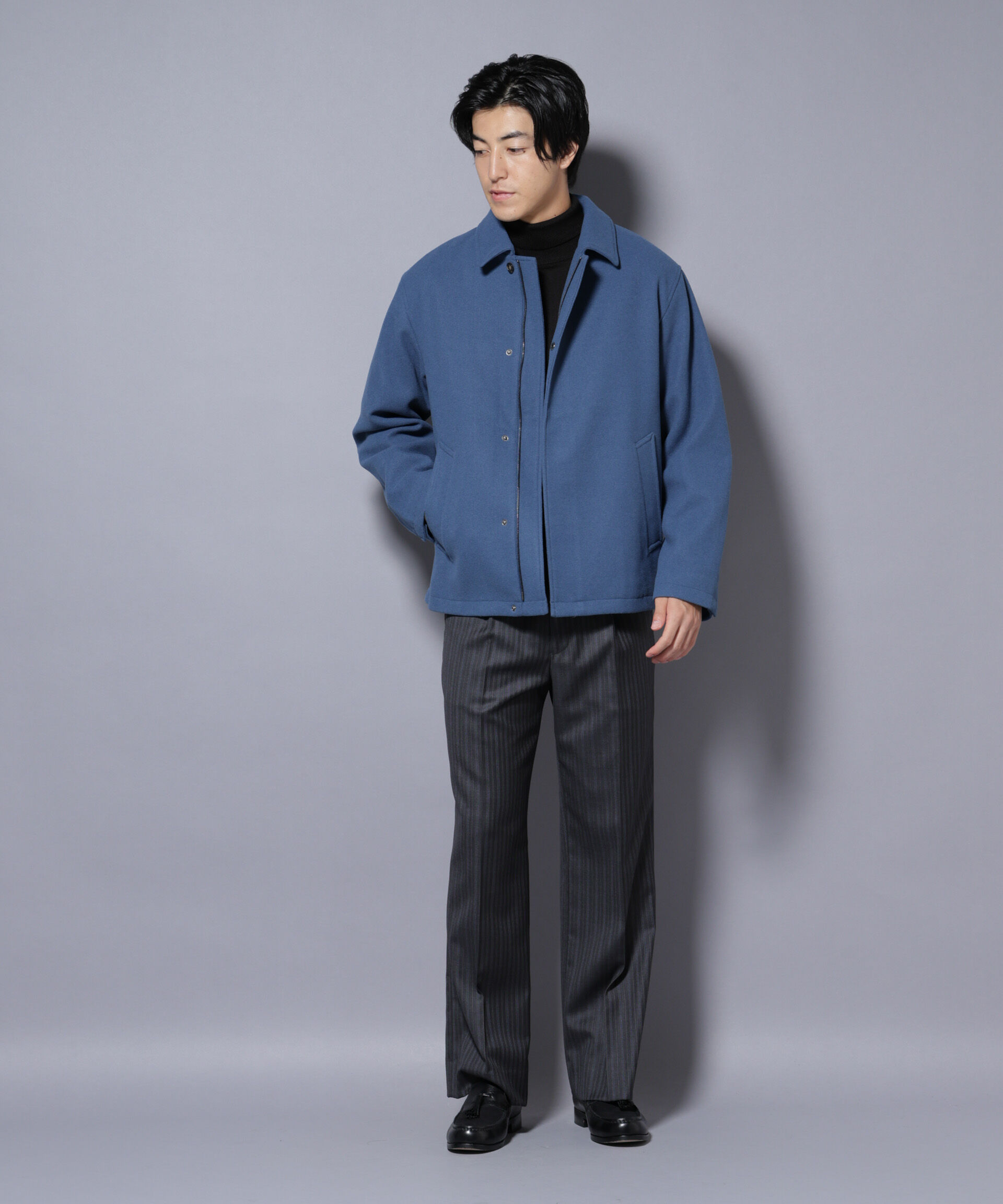 nano･universe「テックメルトンショートブルゾン」|ブルゾン・スタジャン|