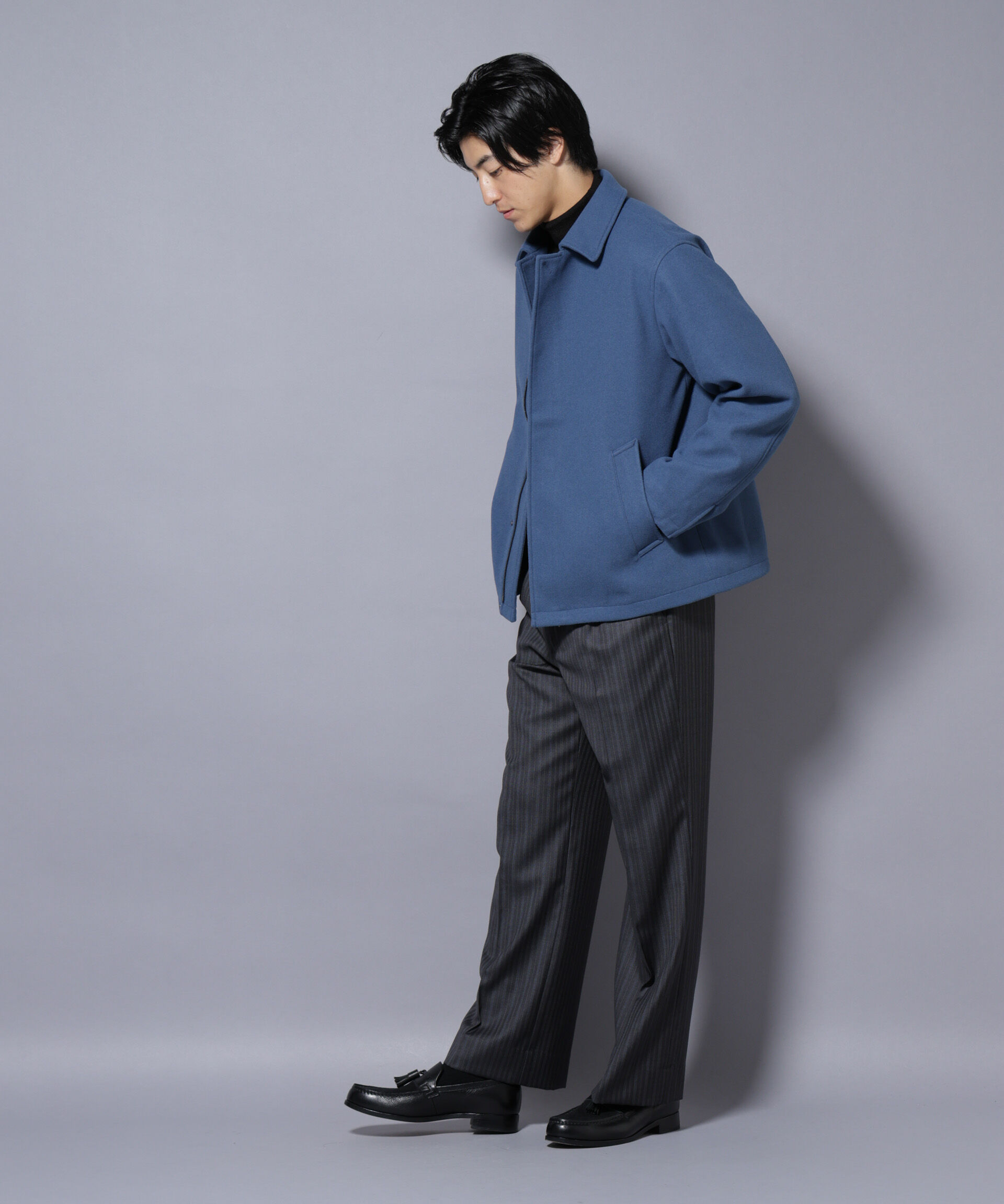 nano･universe「テックメルトンショートブルゾン」|ブルゾン・スタジャン|