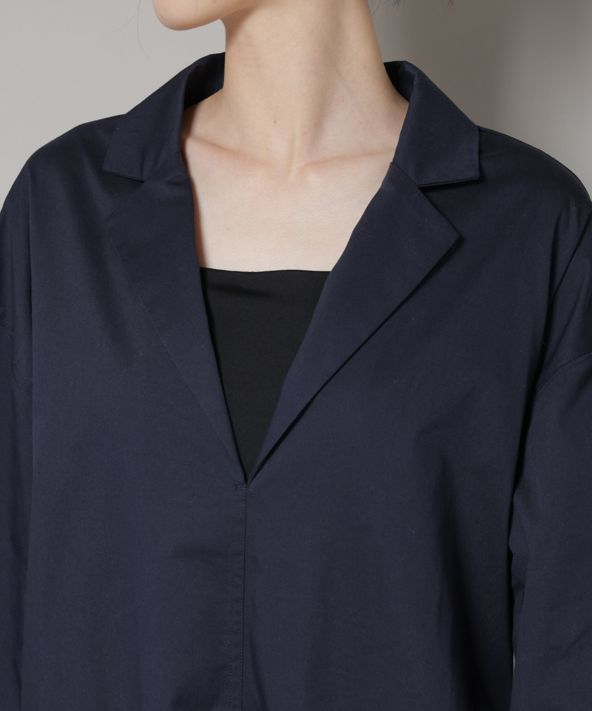 nano･universe「テーラードカラーロングワンピース」|ワンピース|