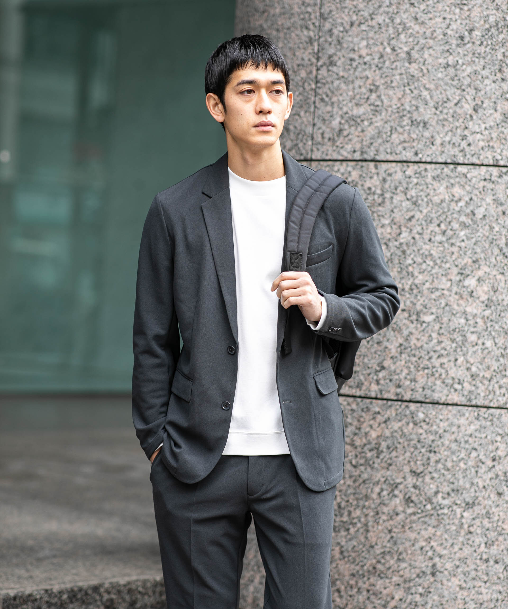 nano･universe「｢Damerino Pack｣for Jet Setter ブークレージャージセットアップ」|スーツ|