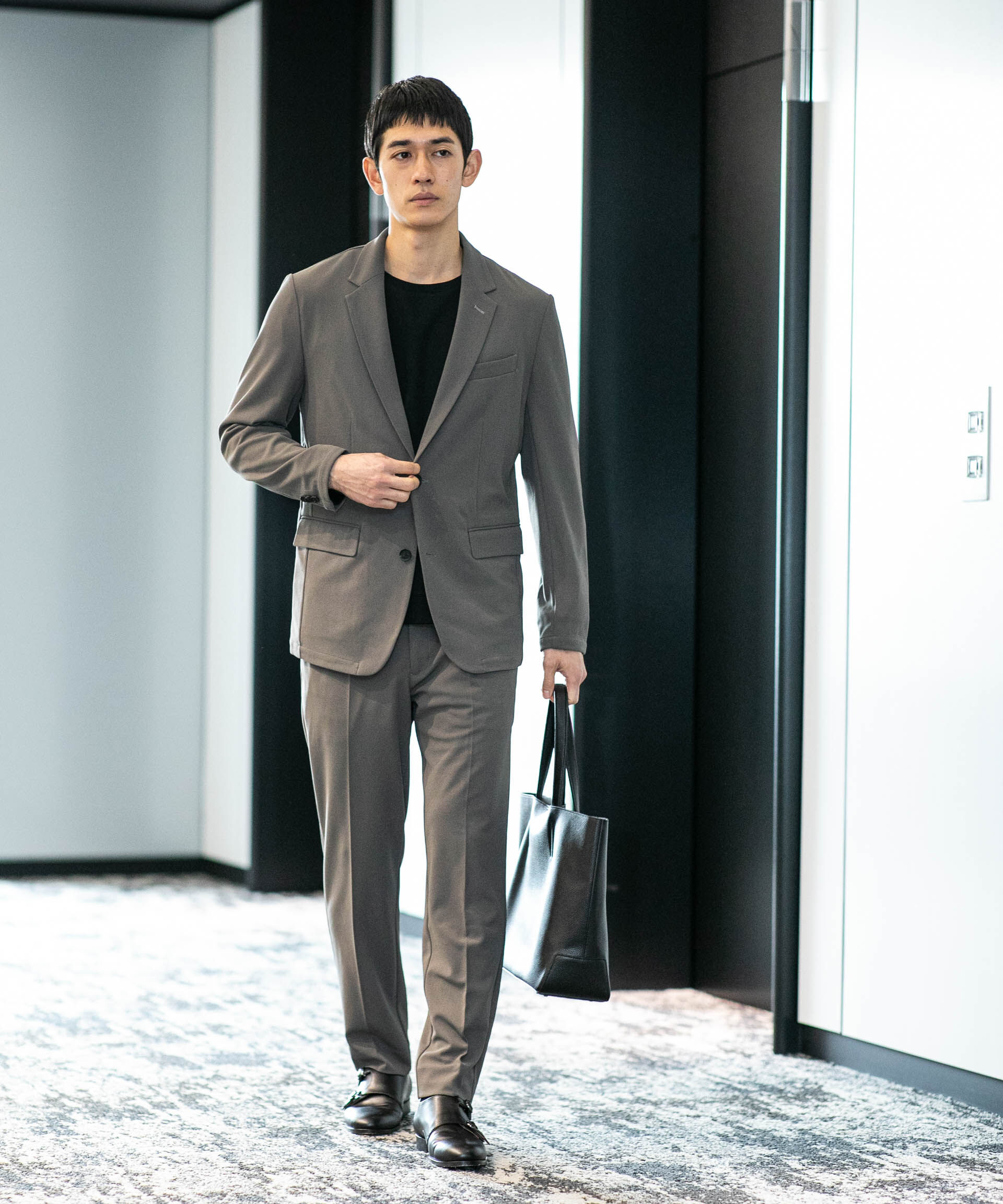 nano･universe「｢Damerino Pack｣for Jet Setter ブークレージャージセットアップ」|スーツ|