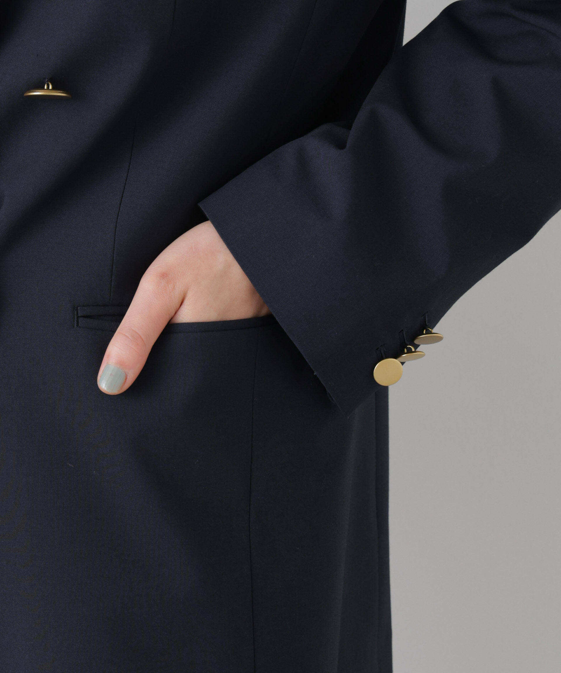 nano･universe「トロストレッチダブルジャケット(セットアップ可)」|テーラードジャケット|