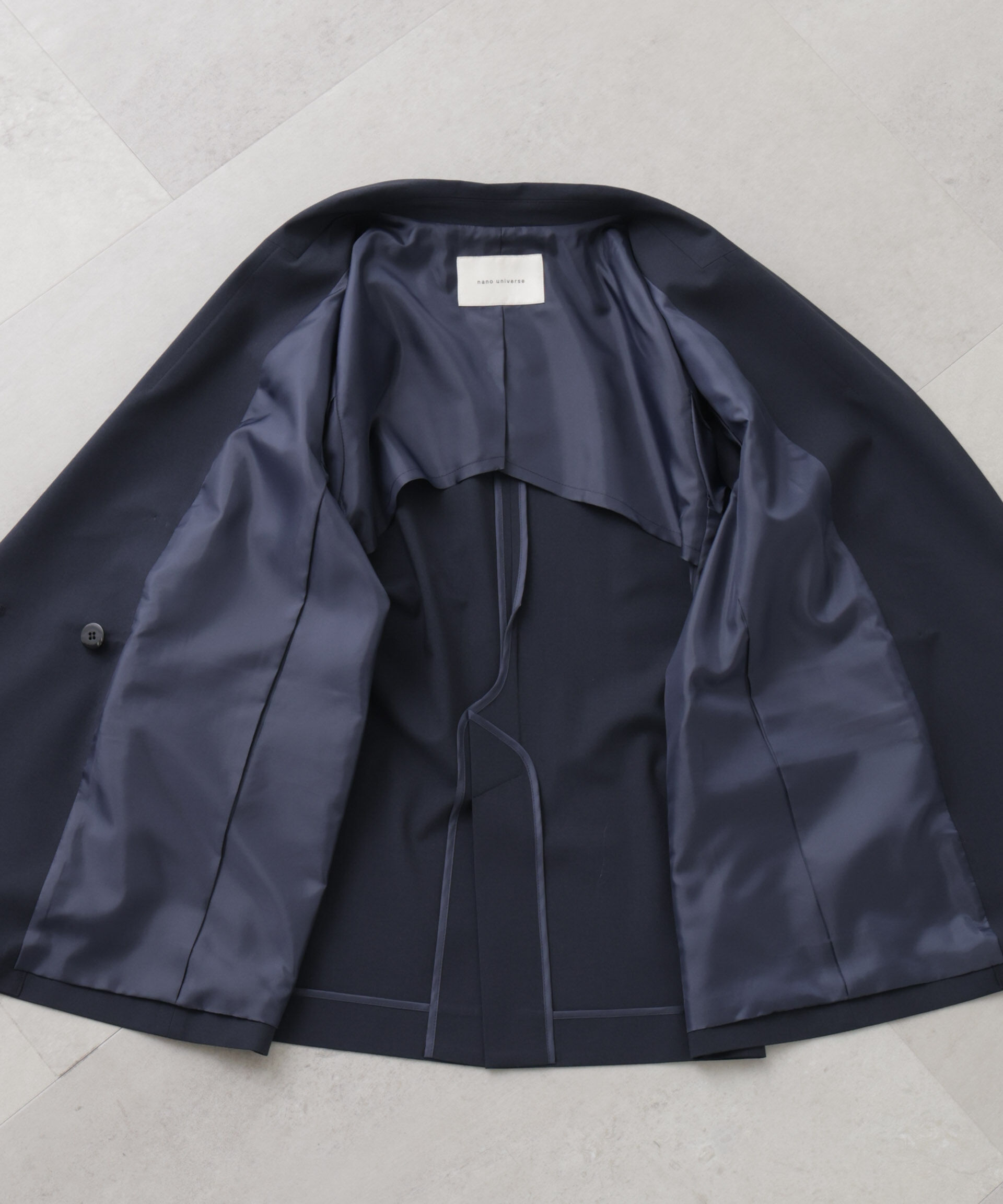 nano･universe「トロストレッチダブルジャケット(セットアップ可)」|テーラードジャケット|