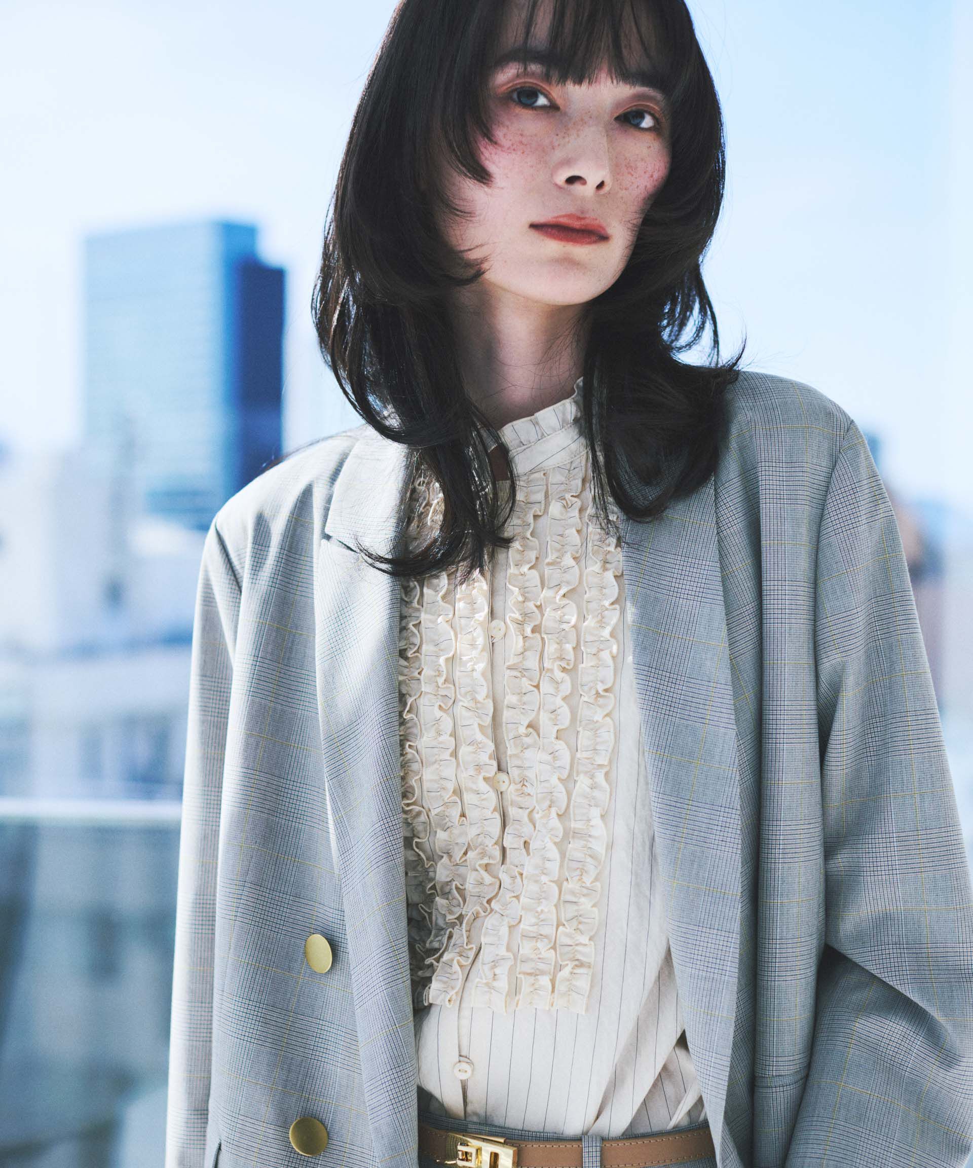 nano･universe「トロストレッチダブルジャケット(セットアップ可)」|テーラードジャケット|