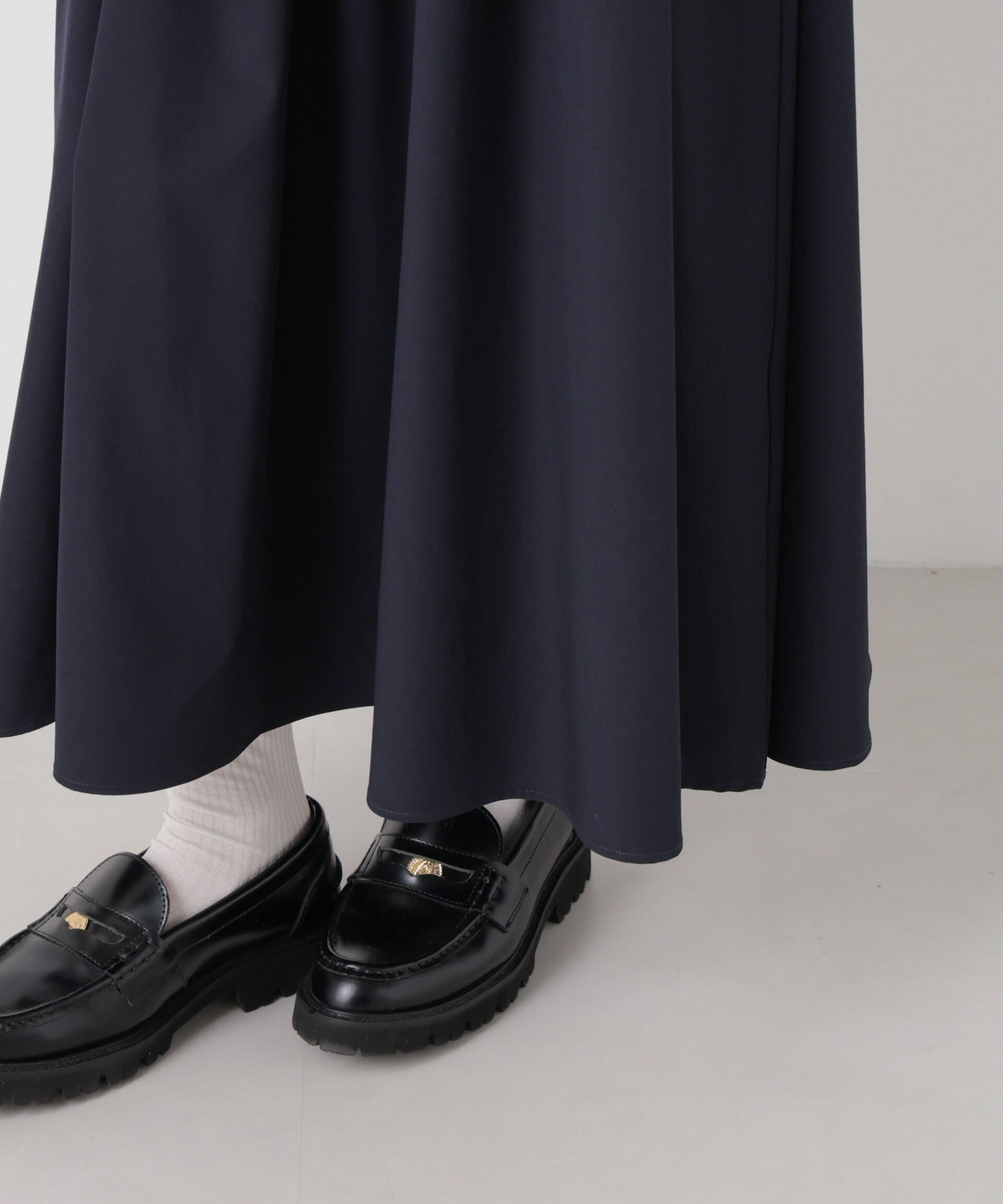 nano･universe「ウエストギャザーボートネックワンピース」|ワンピース|