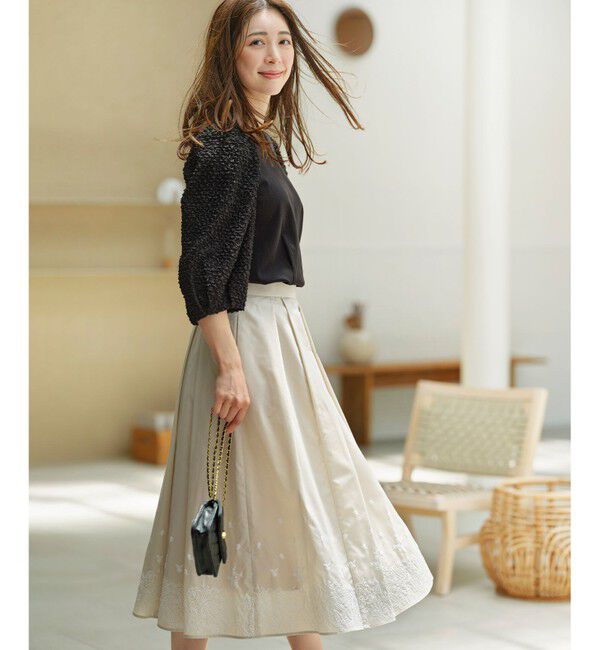 組曲「シャーリングシフォン袖 トップス」|Tシャツ・カットソー|