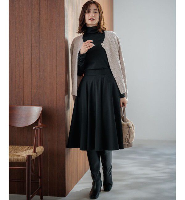 組曲「【WEB限定カラーあり】ウールライクストレッチ フレアスカート」|スカート|
