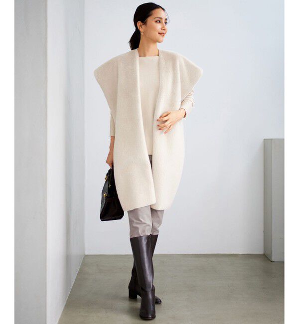 自由区「エコミンクフード付き ストール」|ストール|