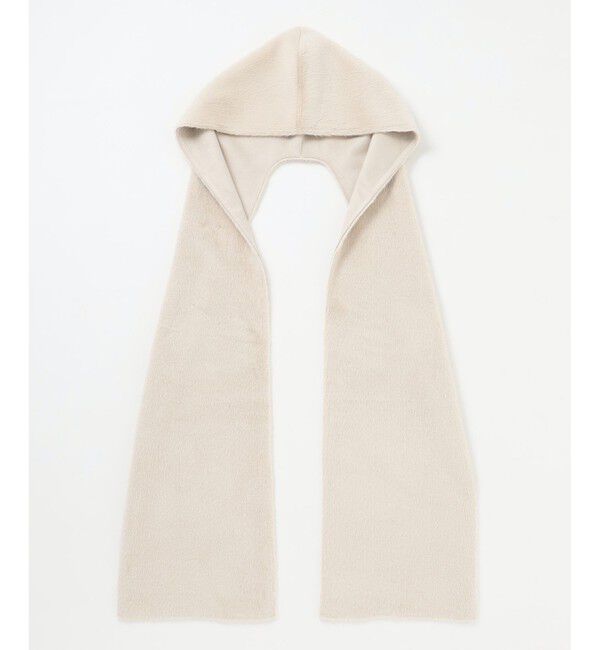 自由区「エコミンクフード付き ストール」|ストール|