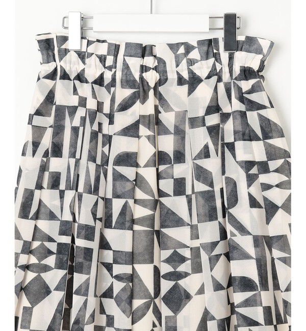 23区「【洗える】Ratti ウォールプリント フレアスカート」|スカート|