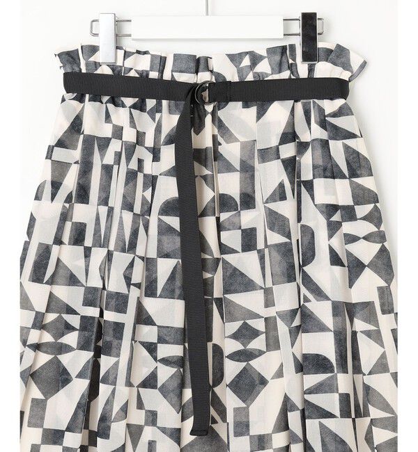 23区「【洗える】Ratti ウォールプリント フレアスカート」|スカート|