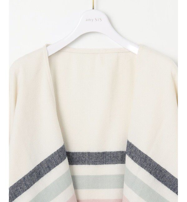 any SiS「チェック ポンチョ」|ストール|