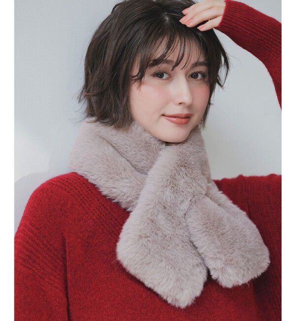 ANY SIS「フェイクファー ティペット」|マフラー|