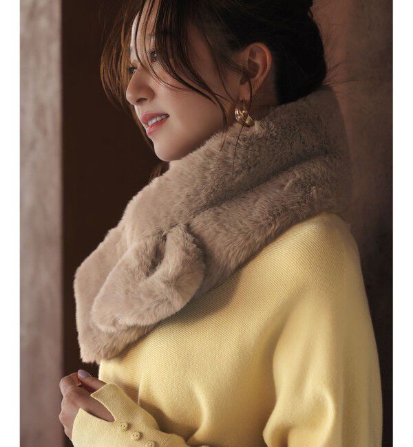 ANY SIS「フェイクファー ティペット」|マフラー|