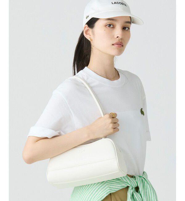 LACOSTE「ローラレザーショルダーバッグ」|ショルダー・メッセンジャー|アイボリー