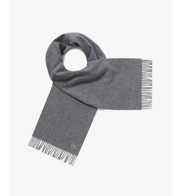 LACOSTE「メリノウールスクールマフラー」|マフラー|