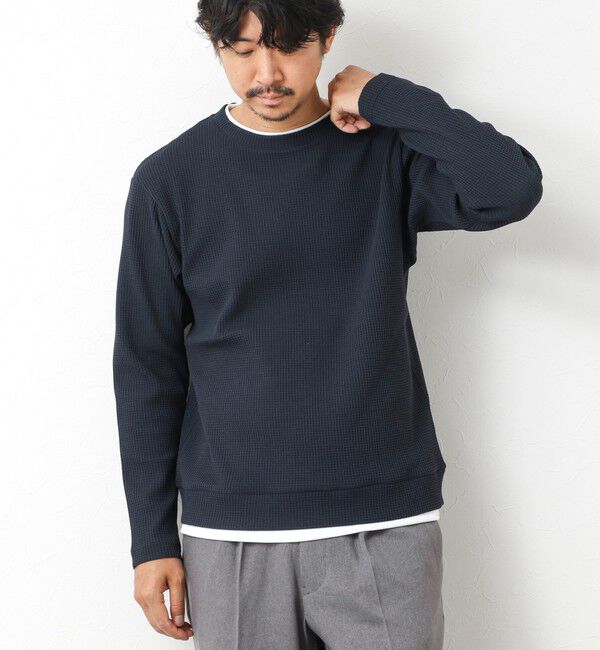 NOLLEY'S goodman「【IRM】《吸水速乾/UVカット》ワッフルダブルカラー LS Tee 25AW」|Tシャツ・カットソー|