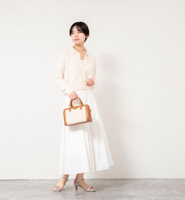 NOLLEY'S sophi「《手洗い可能》ファンシーヤーンポロ衿カーディガンジャケット」|カーディガン|